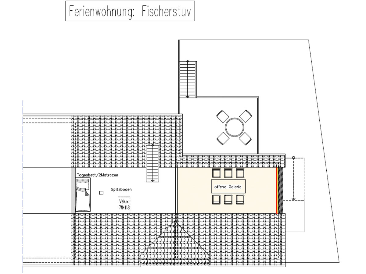 Grundriss Spitzboden